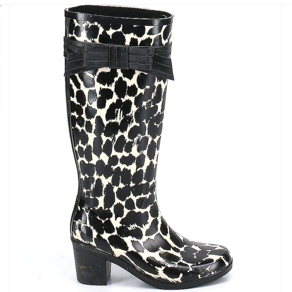 🎯Kate Spade New York Randi Too Rain Boots Animal Print Size 6 - Picture 1 of 11